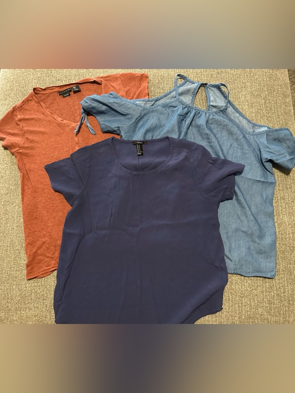 Women’s Shirts Size Juniors Medium 
Mixed Lot of 3 Pre-owned